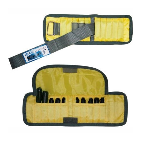 Fabrication Enterprises Cuff Adjustable Adult Wrist Weight, 2 lb., Yellow, 1 Pair 10-3340-2